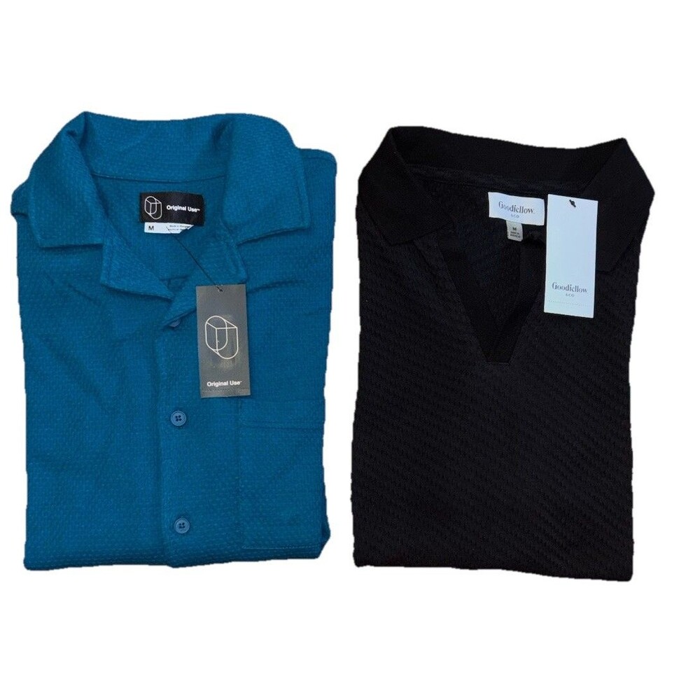Goodfellow & Co, Open Edit Man’s Button-Up Shirts Short Sleeve M